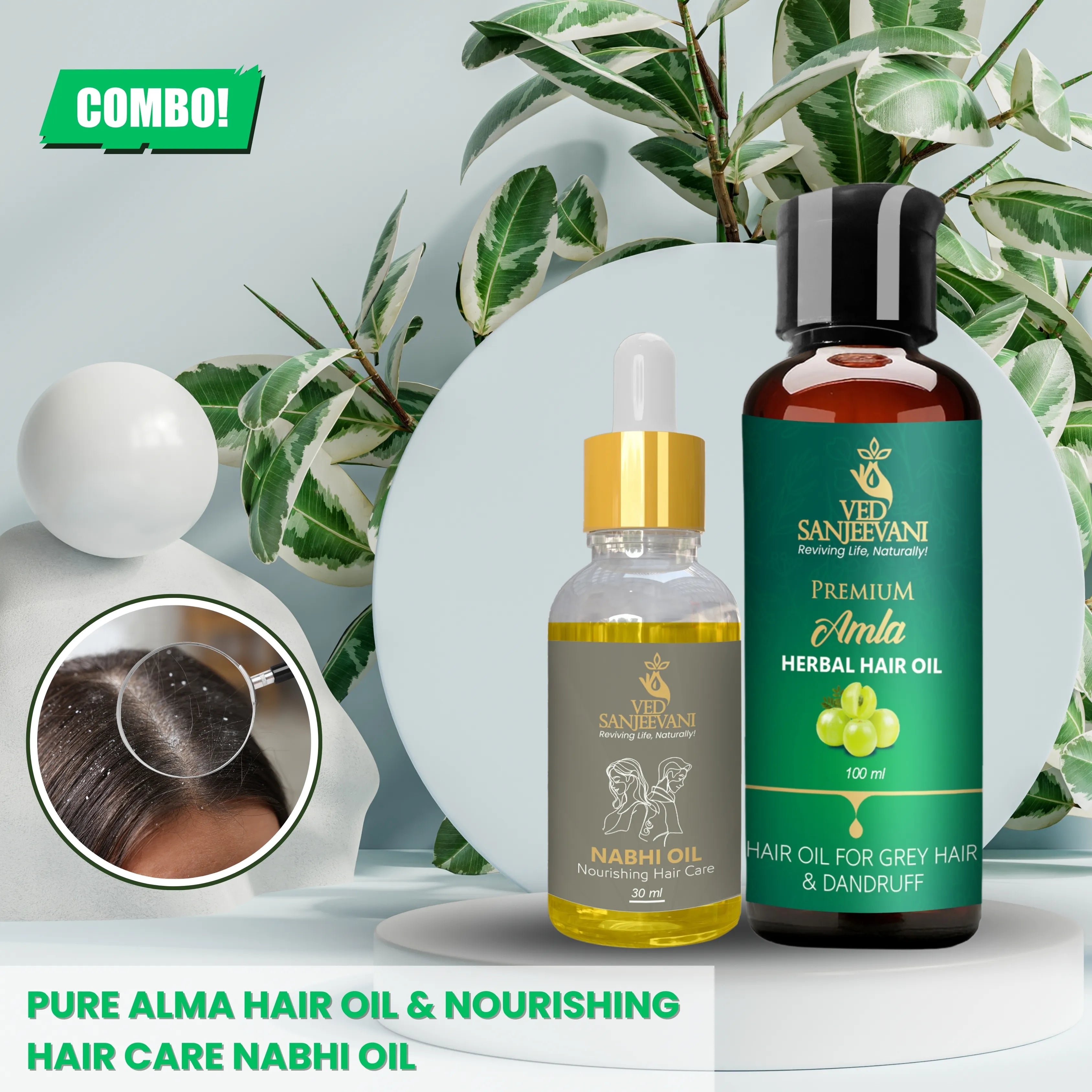 COMBO(Amla Hair oil + Hair Care nabhi oil) - Ayurvedic Wellness by Ved Sanjeevani (Image 5)