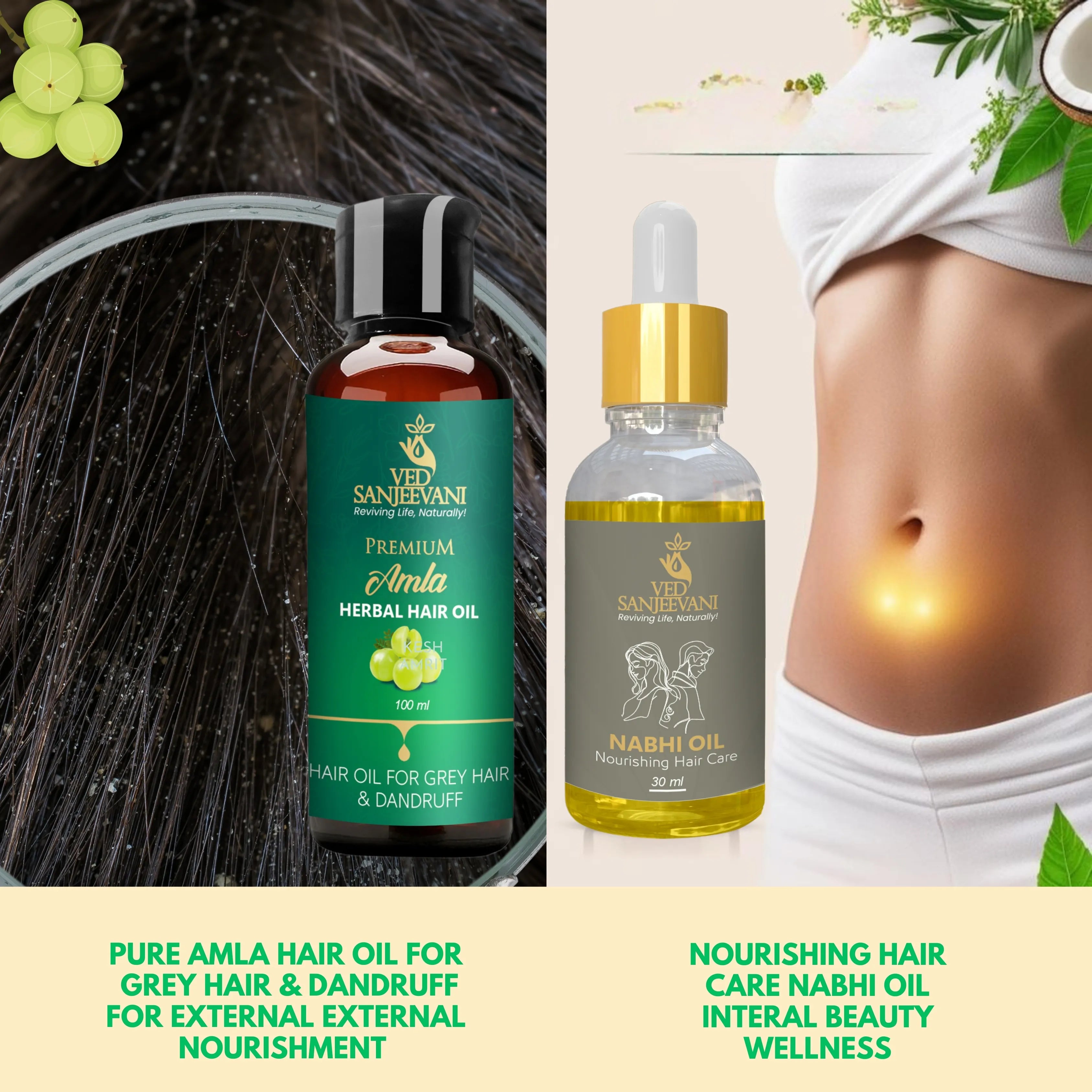 COMBO(Amla Hair oil + Hair Care nabhi oil) - Ayurvedic Wellness by Ved Sanjeevani (Image 6)