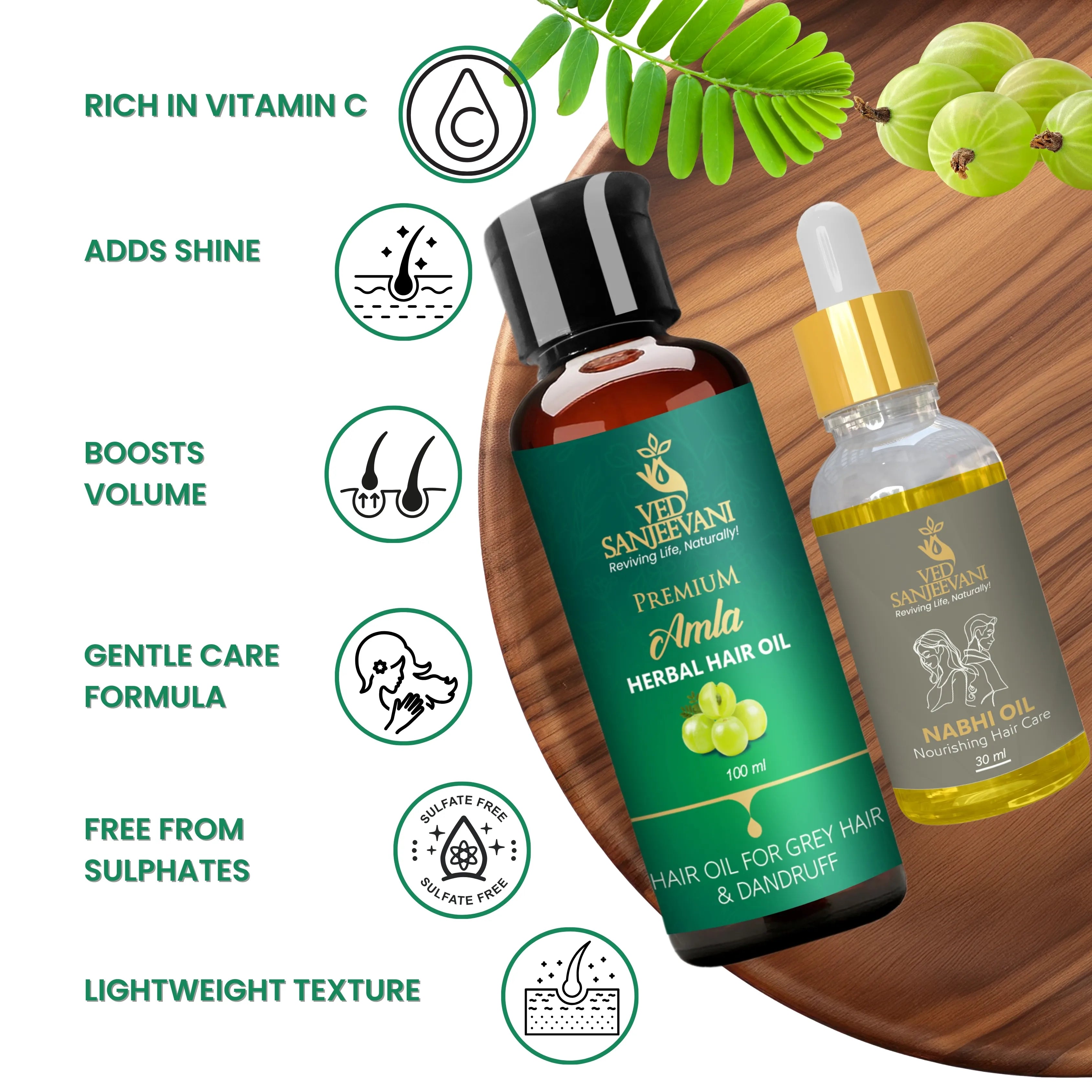 COMBO(Amla Hair oil + Hair Care nabhi oil) - Product Benefits and Ingredients