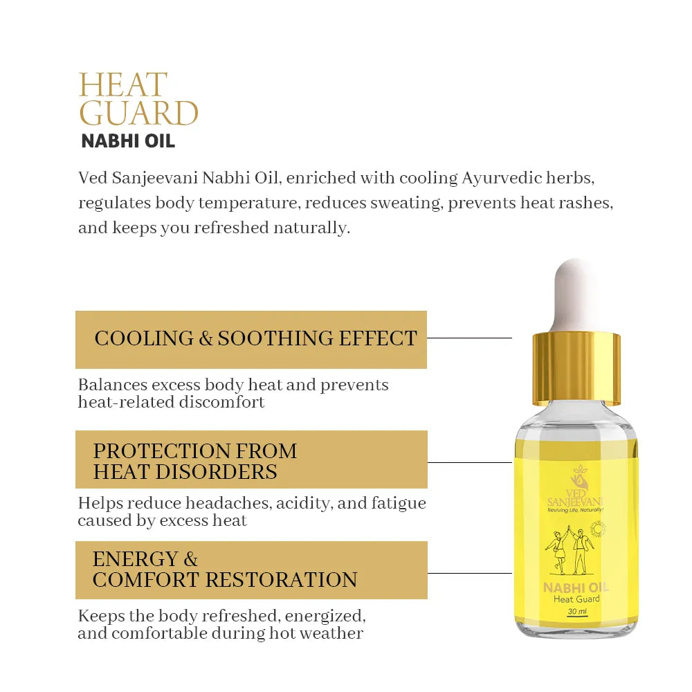 Heat Guard Nabhi Oil - How to Use Nabhi Oil Application Guide