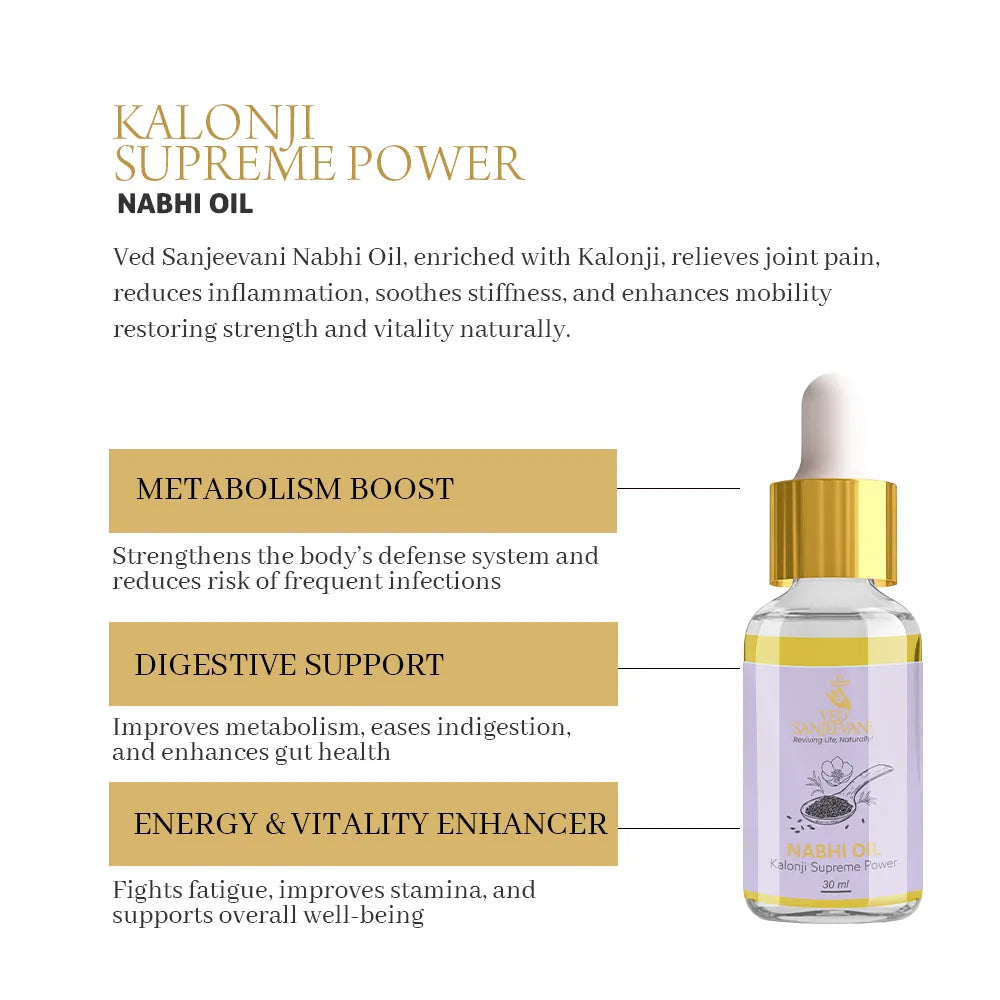 Kalonji Supreme Power Nabhi oil - How to Use Nabhi Oil Application Guide