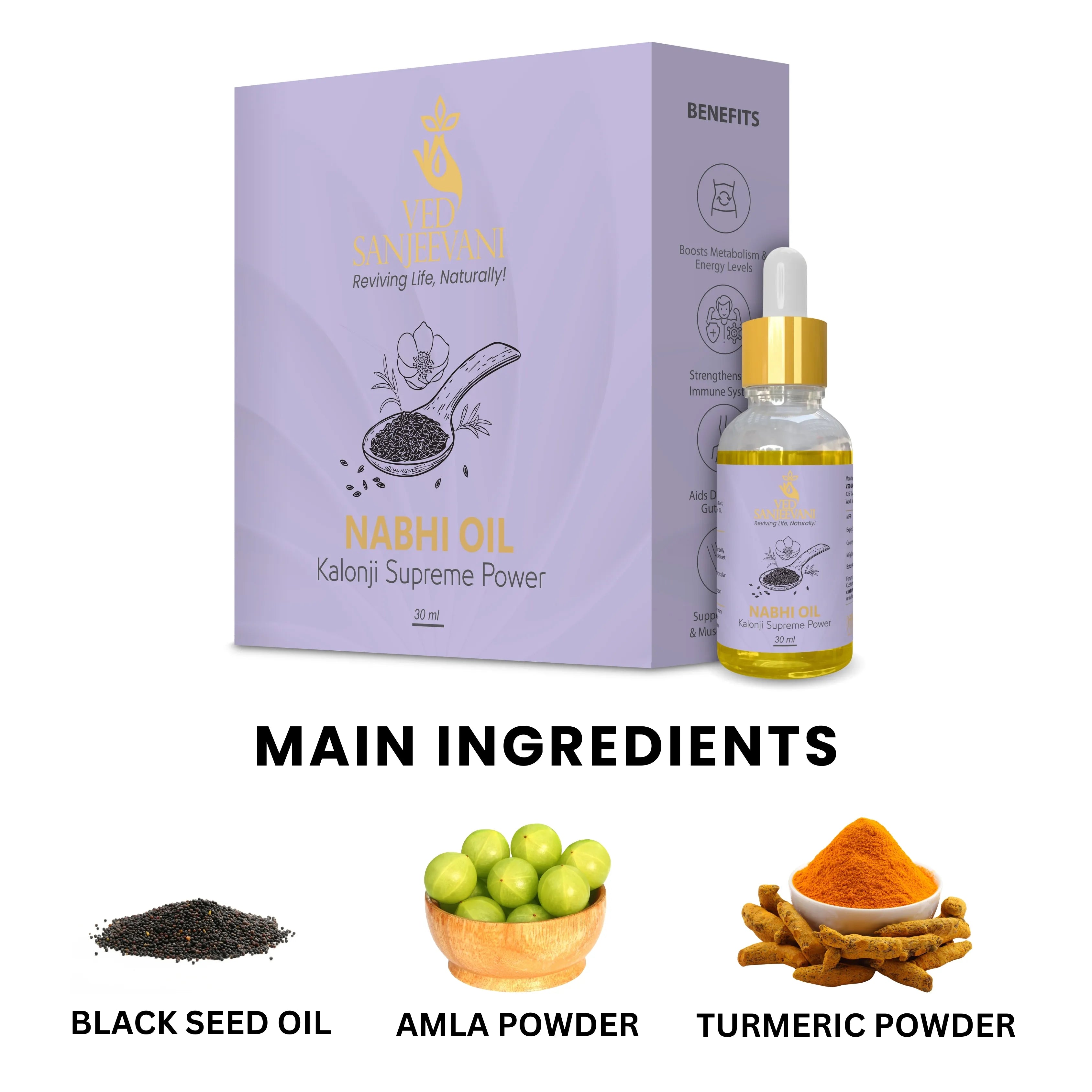 Main Ingredients in Kalonji Supreme Power Nabhi Oil