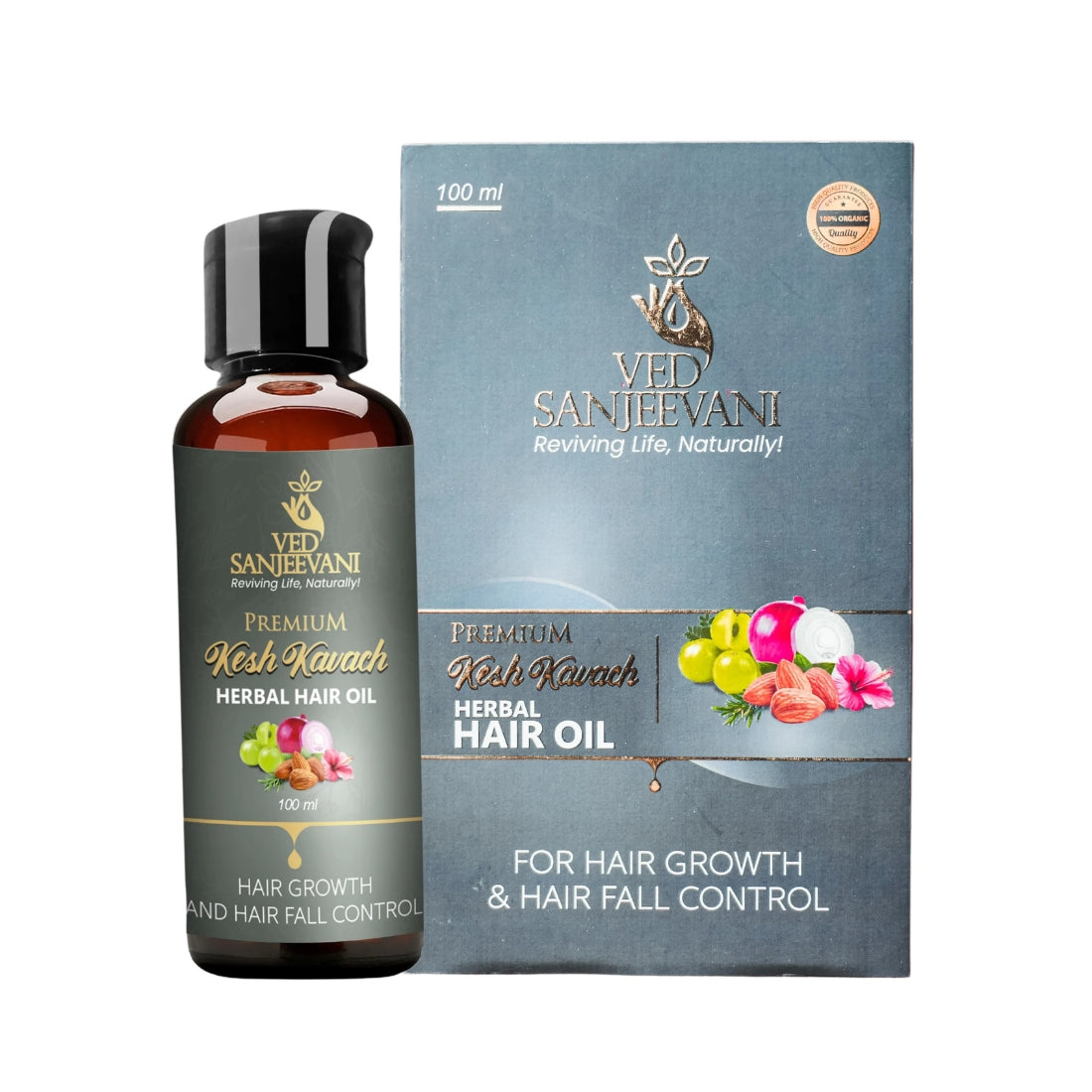 Kesh Kavach Herbal Hair Oil ā For Daily Damage Hair - Ved Sanjeevani Ayurvedic Product