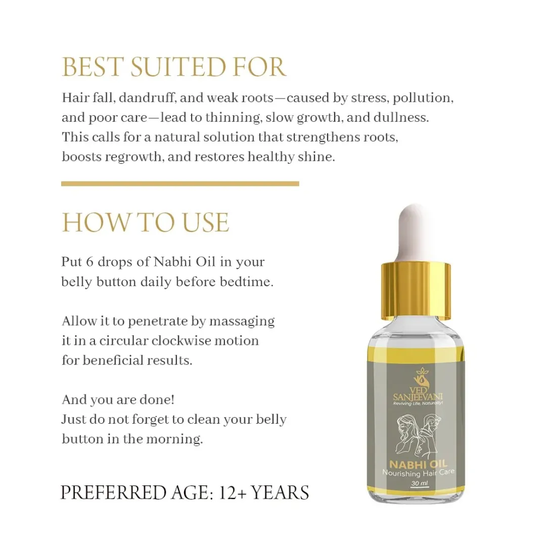 How Nabhi Oil supports hair health from within through navel therapy