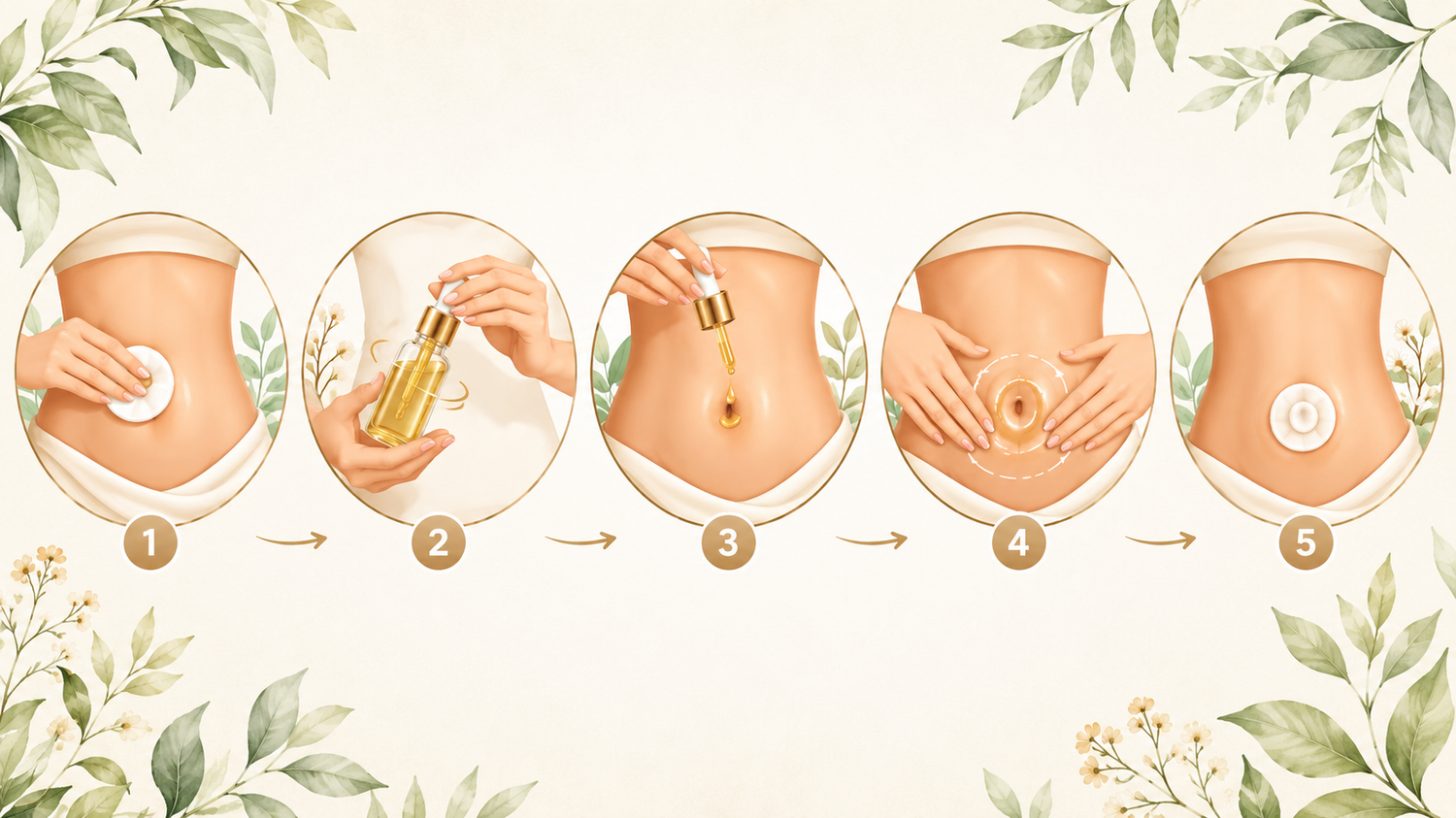 How To Apply Nabhi Oil Step By Step Process-Ved Sanjeevani