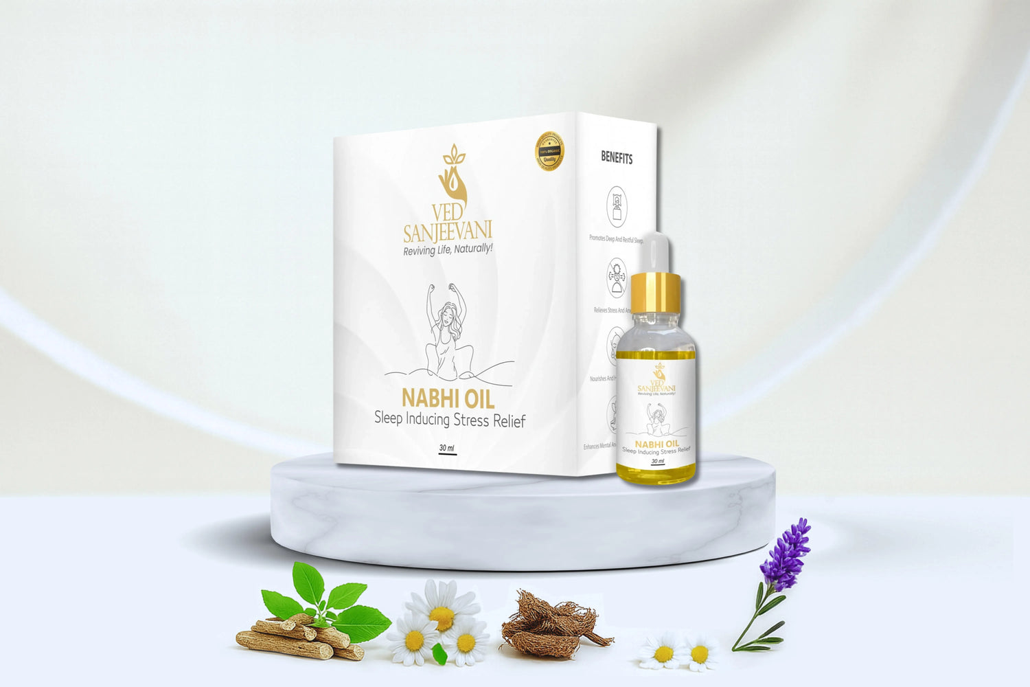 Struggling with Sleepless Nights? Discover the Ayurvedic Magic of Nabhi Oil! - Ved Sanjeevani Ayurvedic Wellness