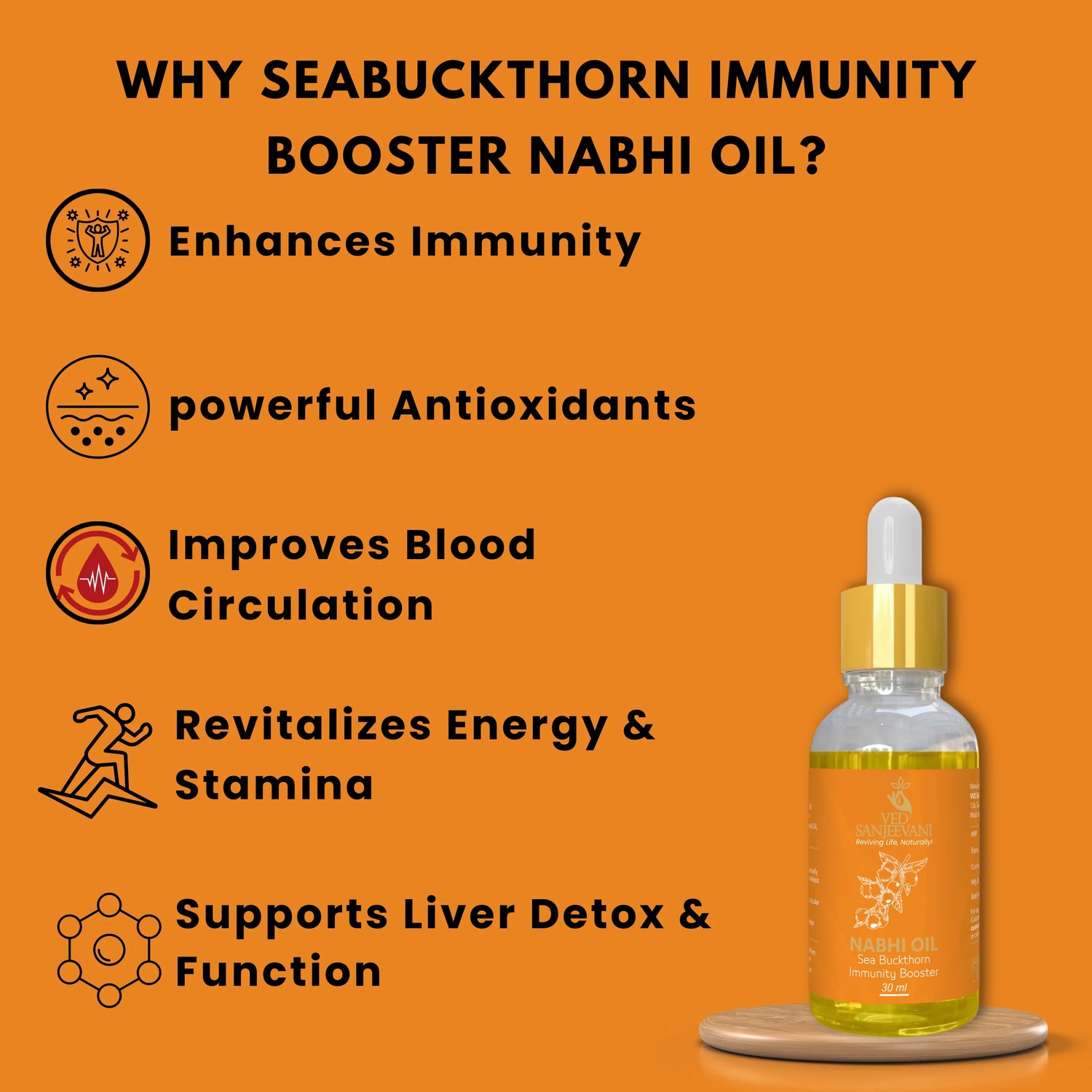 Seabuckthorn Immunity Booster Nabhi Oil – Ayurvedic belly button oil for natural immunity and wellness