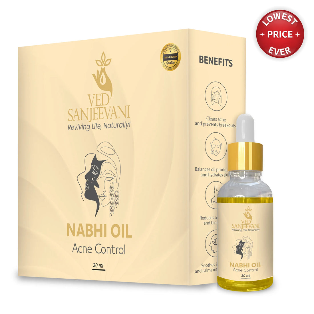 Acne Control Nabhi Oil - Ved Sanjeevani Ayurvedic Product