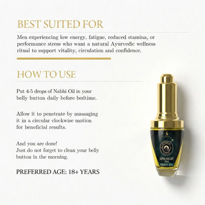 Alpha Shilajit Nabhi Oil for Men