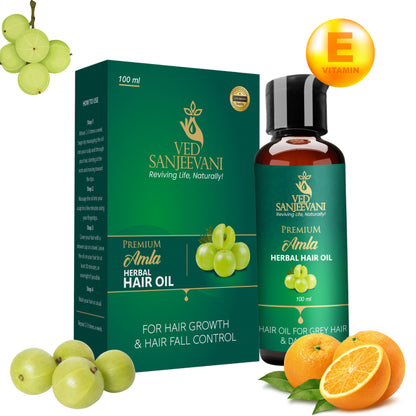 Premium Amla Herbal Hair Oil for stronger and healthier looking hair
