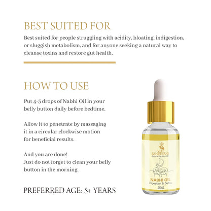Digestion &amp; Detox Nabhi Oil