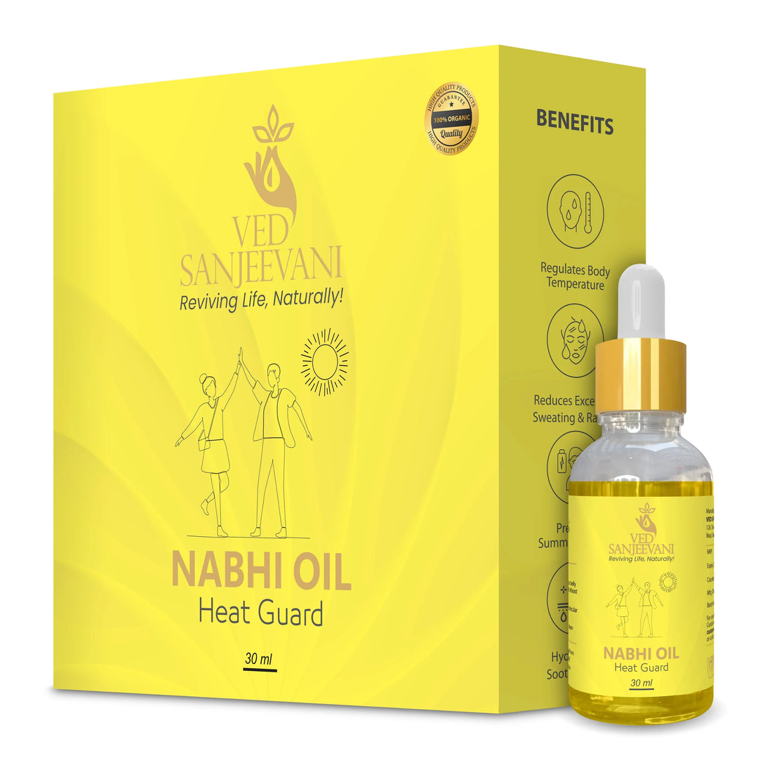 Heat Guard Nabhi Oil – Cooling Ayurvedic belly button oil for body temperature balance and relief