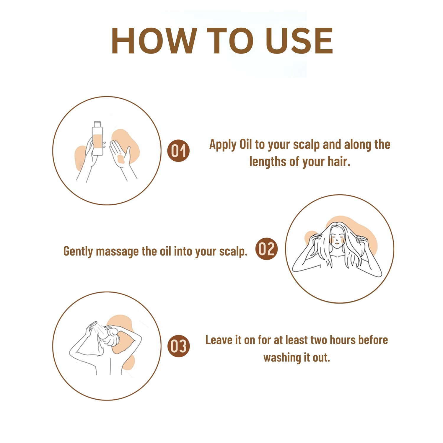 How to use Premium Almond Herbal Hair Oil from roots to hair tips