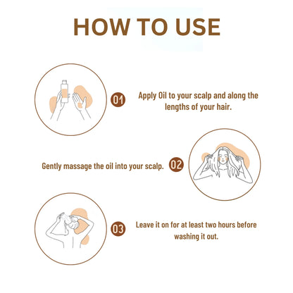 How to use Premium Almond Herbal Hair Oil from roots to hair tips