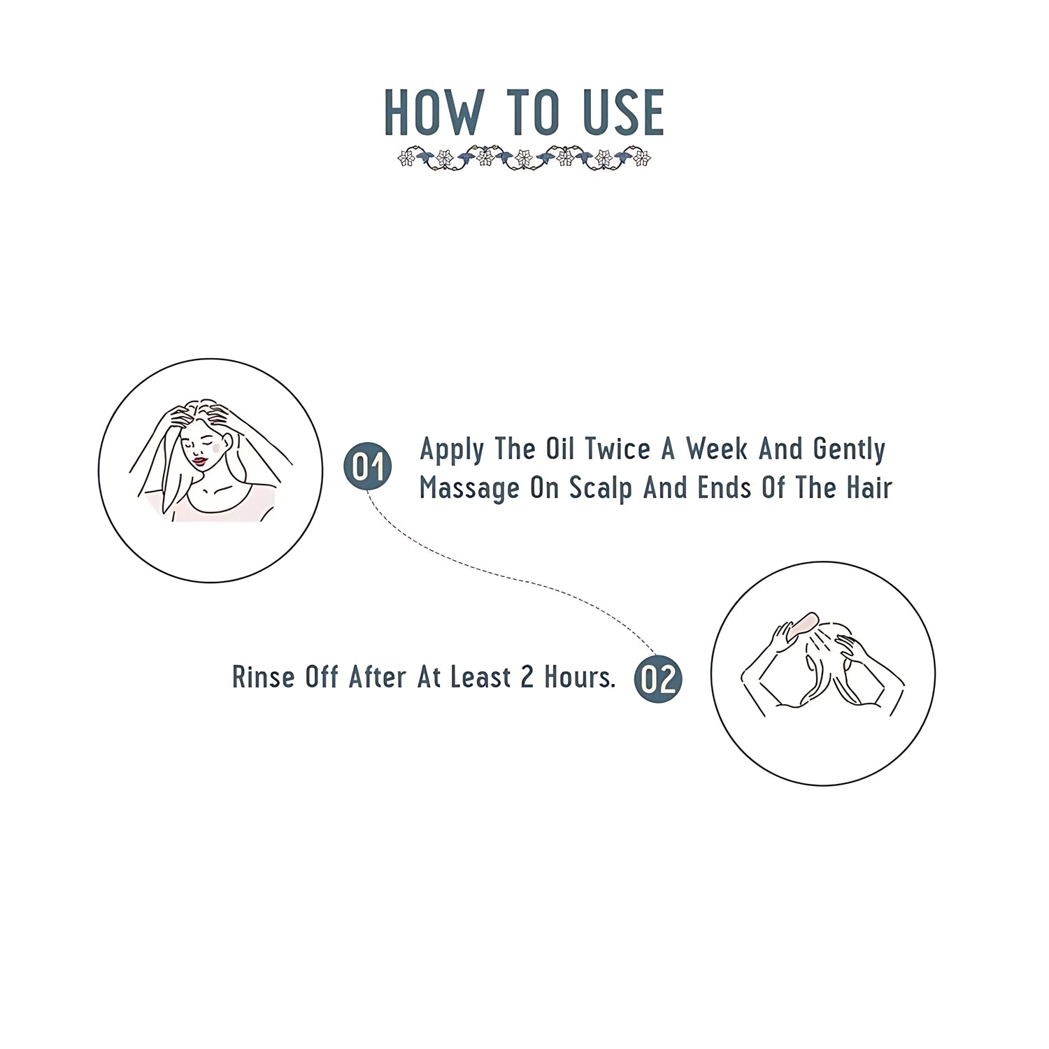 Step by step Kesh Kavach Herbal Hair Oil application for damaged hair care