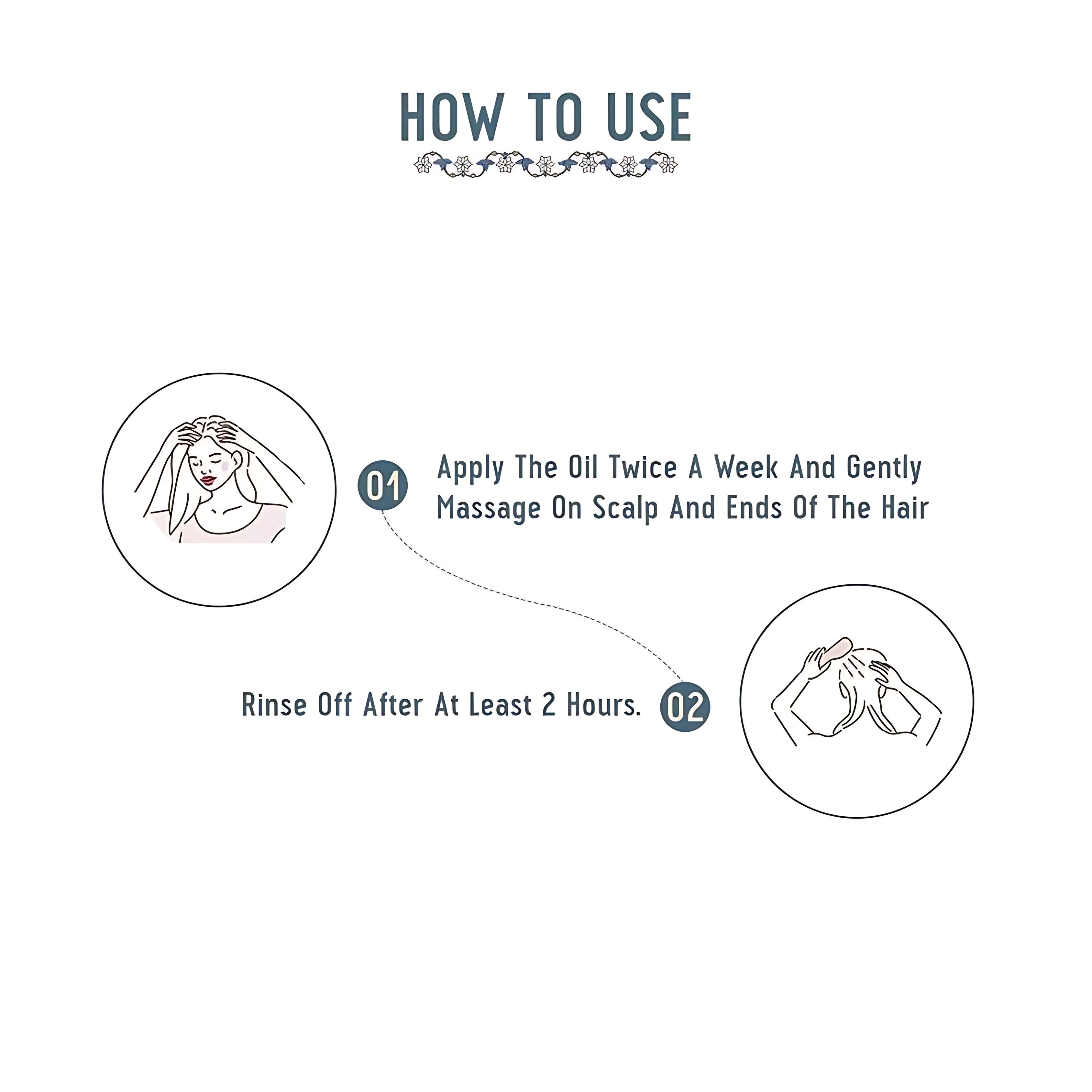 Step by step Kesh Kavach Herbal Hair Oil application for damaged hair care