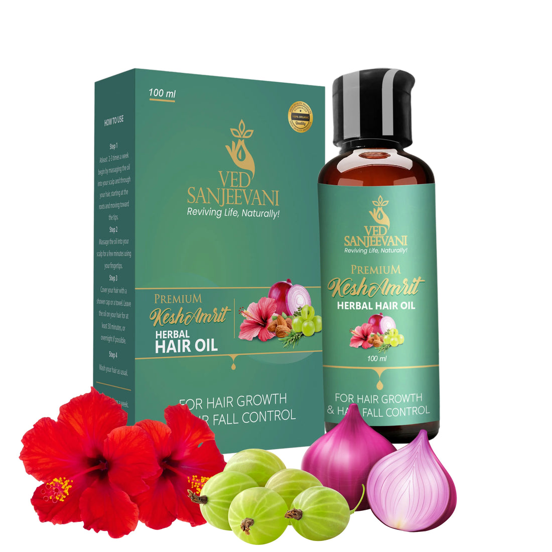 Kesh Amrit Herbal Hair Oil – Ayurvedic hair oil for stronger roots, hair growth, and deep nourishment
