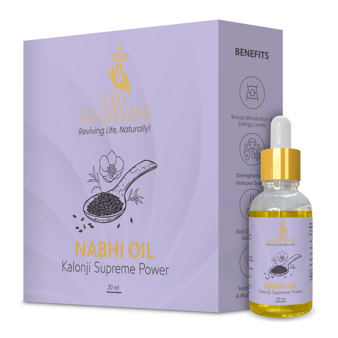 Kalonji Supreme Power Nabhi Oil – Herbal belly button oil for strength, vitality, and overall wellness