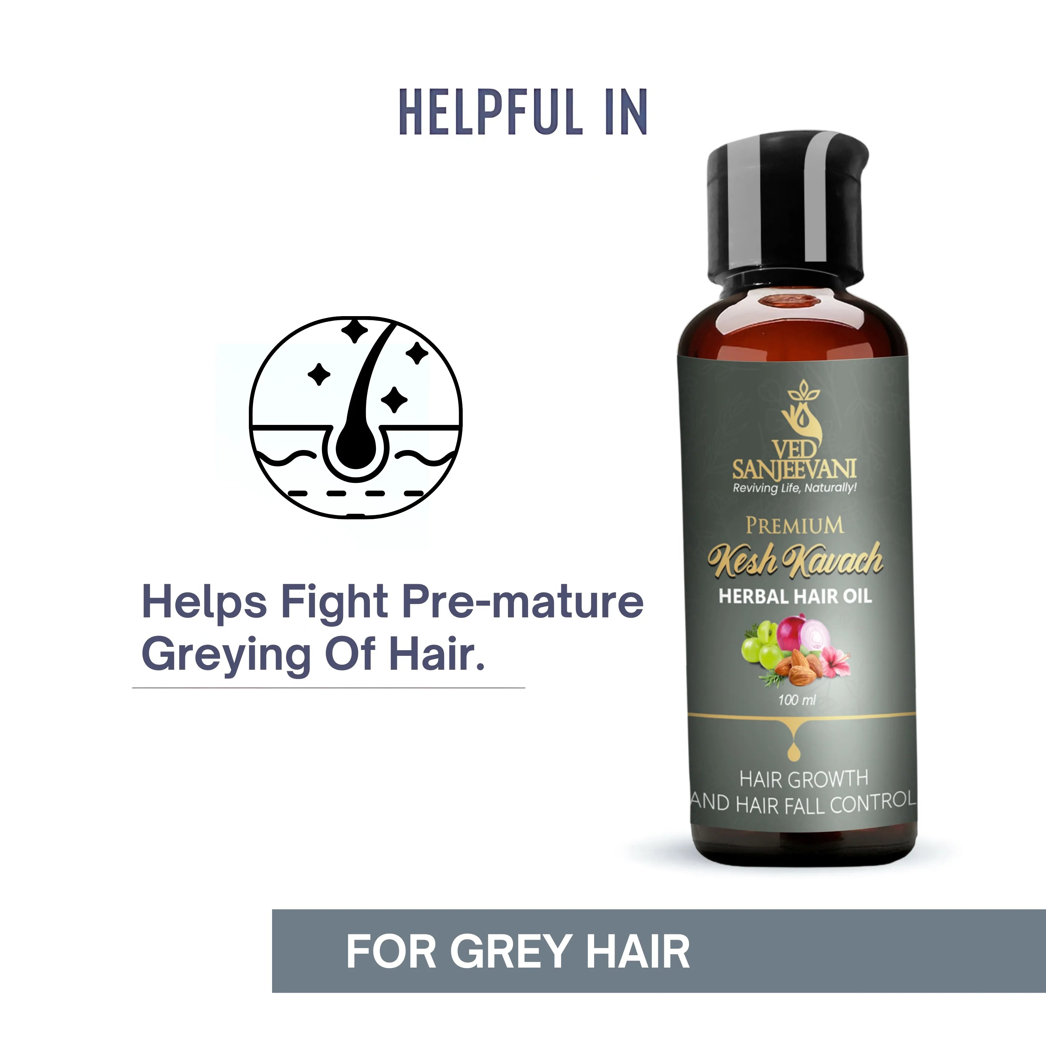 Kesh Kavach Herbal Hair Oil for stronger healthier hair growth and scalp nourishment