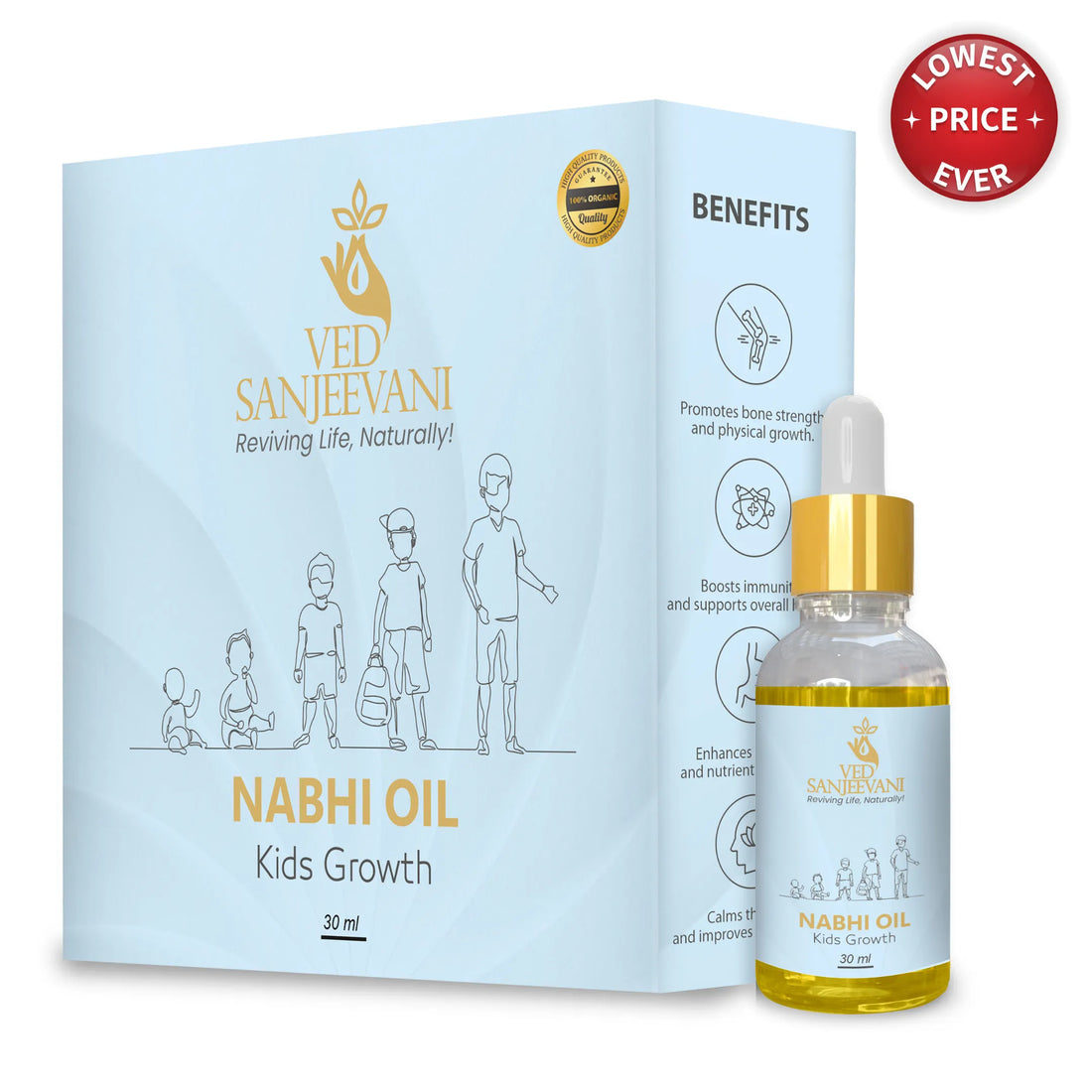 Kids Growth Nabhi Oil - Ved Sanjeevani Ayurvedic Product