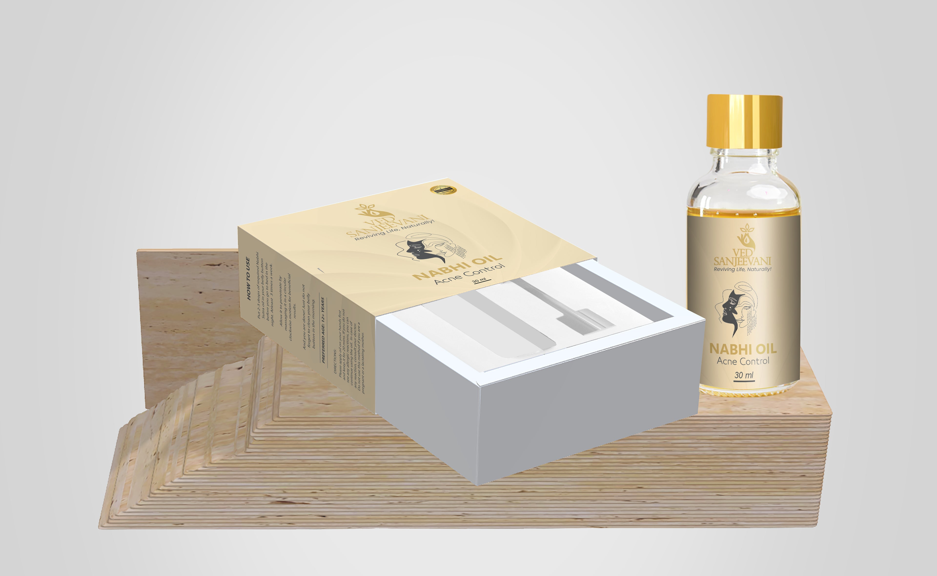 Acne Control Nabhi Oil – Ayurvedic belly button oil for clear skin, acne reduction, and balanced complexion