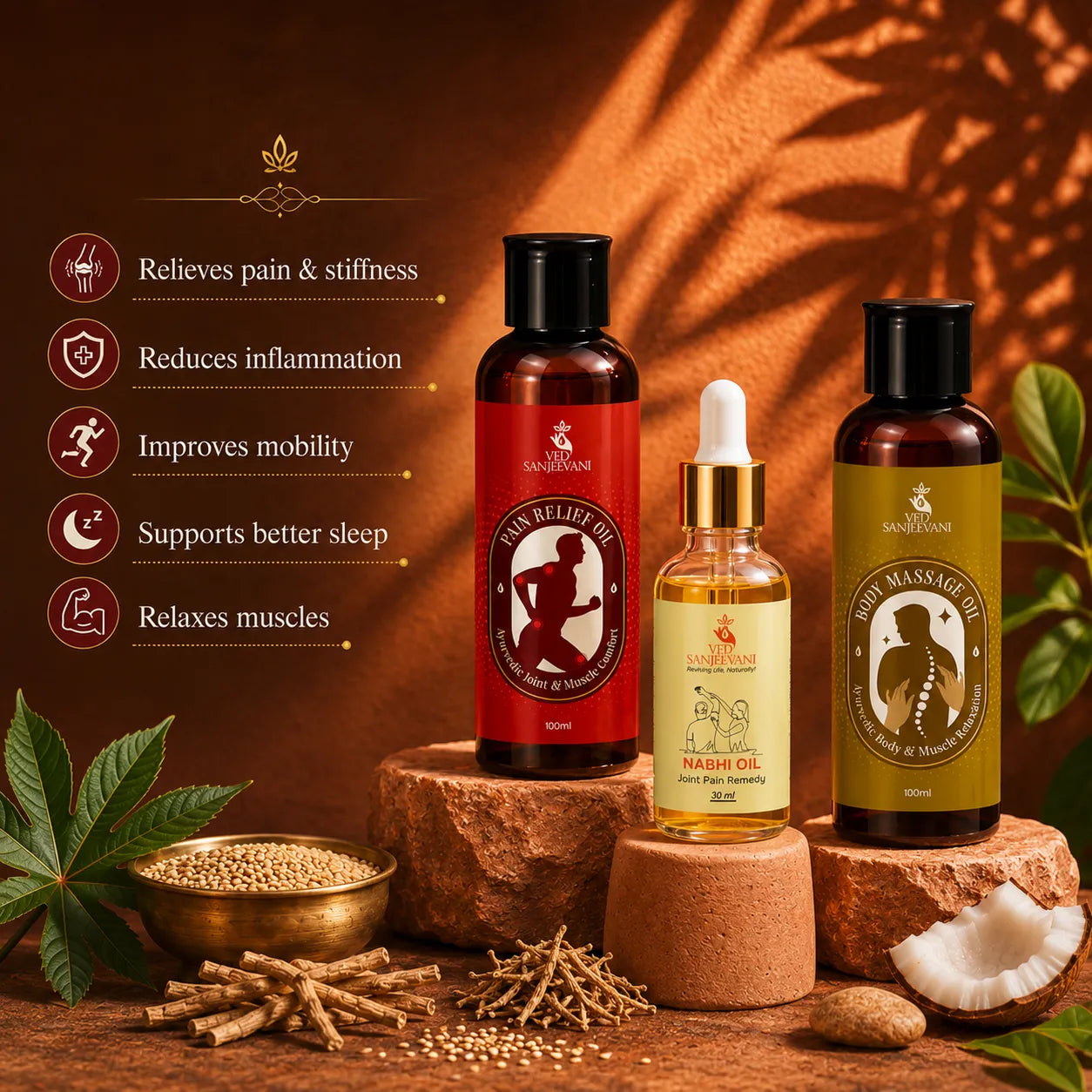 Ved Sanjeevani Pain Relief Kit