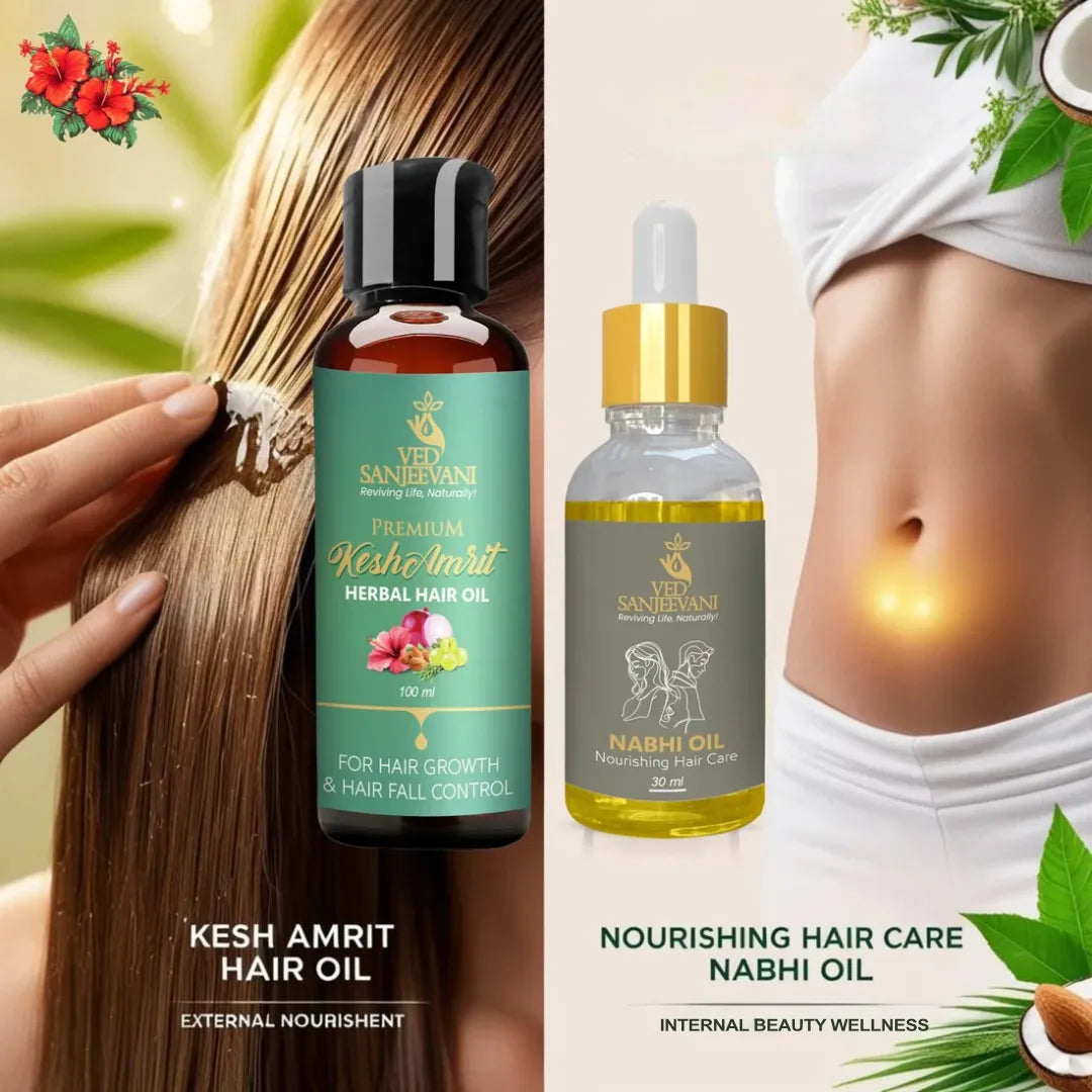 COMBO(Kesh Amrit hair oil +  Nourishing Hair Care Nabhi oil )