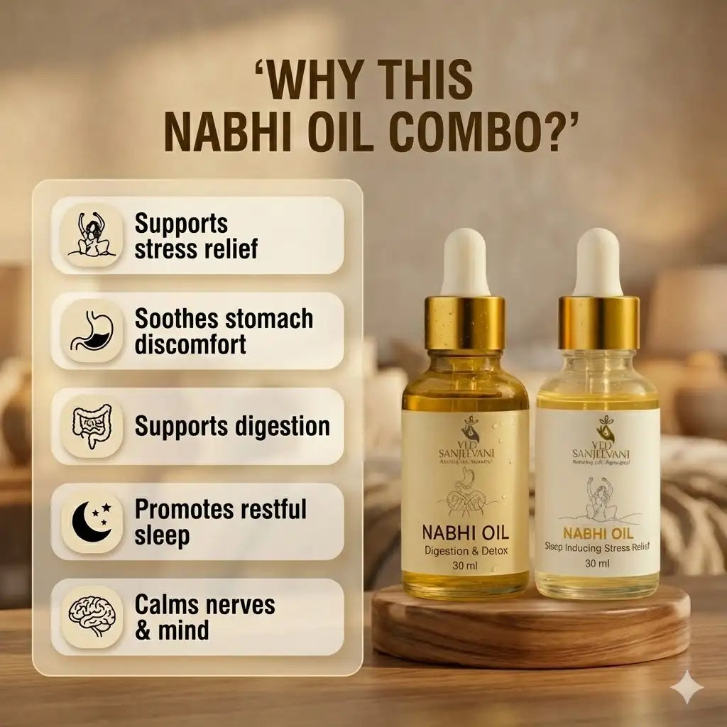 COMBO of Digestion &amp; Sleep – Ayurvedic Nabhi Oils for Gut Health &amp; Deep Relaxation