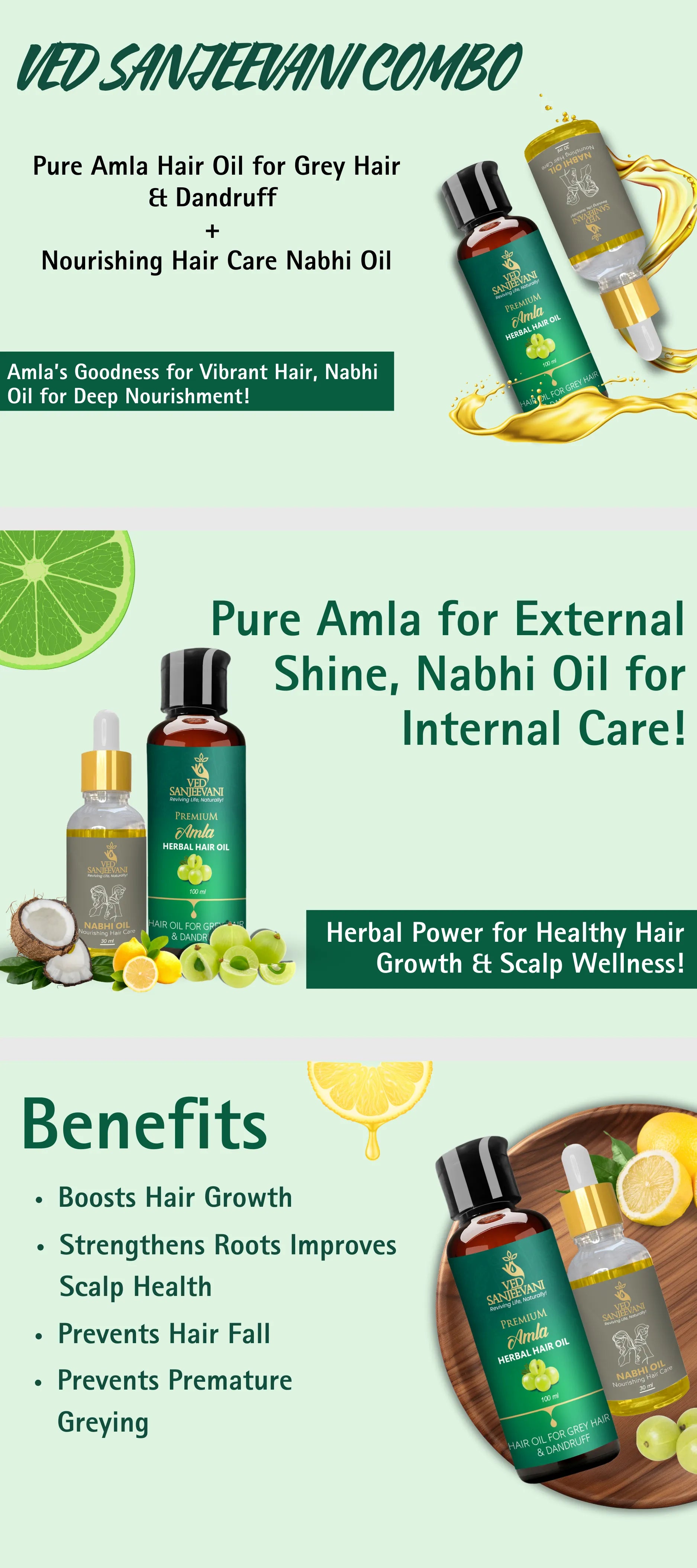 COMBO(Amla Hair oil + Hair Care nabhi oil)