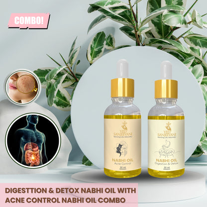 COMBO (Digestion + Acne Control Nabhi Oil)