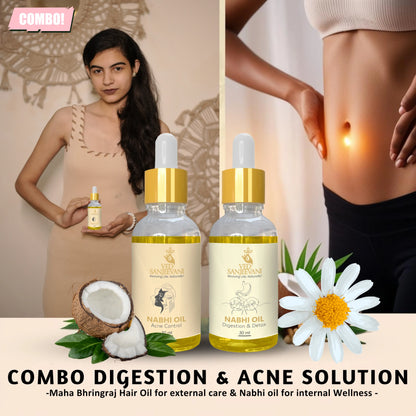 COMBO (Digestion + Acne Control Nabhi Oil)