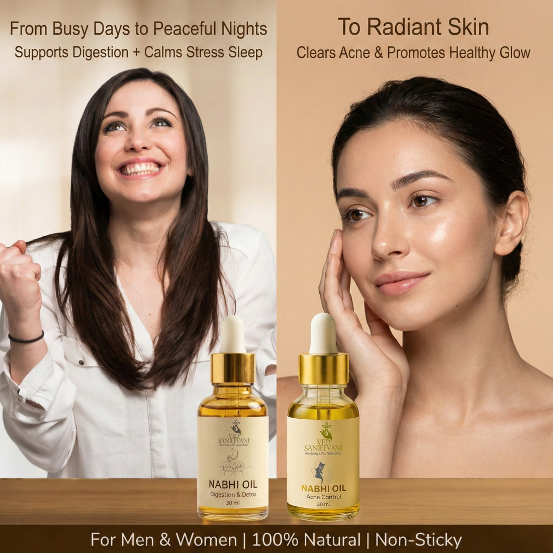 COMBO (Digestion &amp; Detox + Acne Control Nabhi Oil) - Product Benefits and Ingredients