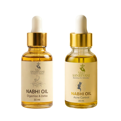 COMBO (Digestion &amp; Detox + Acne Control Nabhi Oil) - Key Ingredients and Ayurvedic Herbs