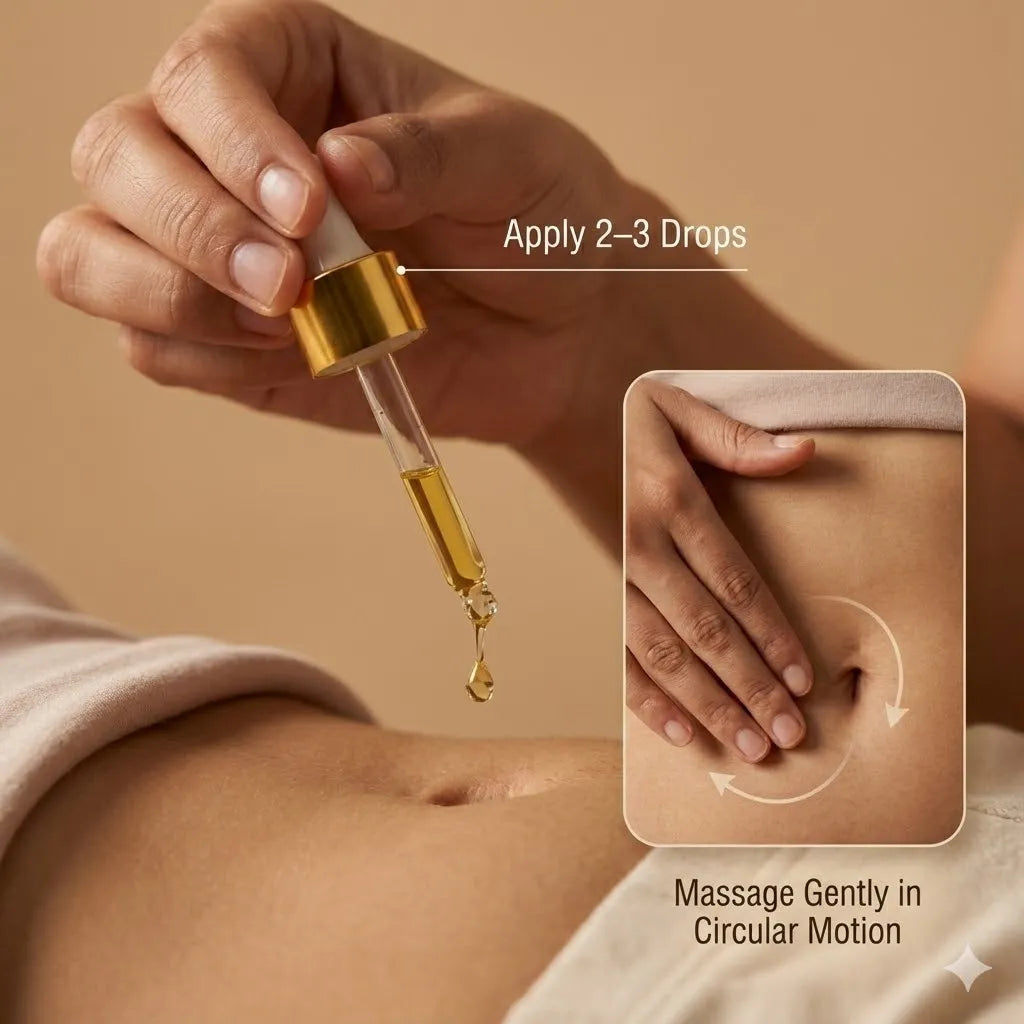 COMBO of Sleep Inducing &amp; Eye Care – Ayurvedic Nabhi Oils for Restful Sleep, Calm &amp; Visual Comfort - How to Use Nabhi Oil Application Guide