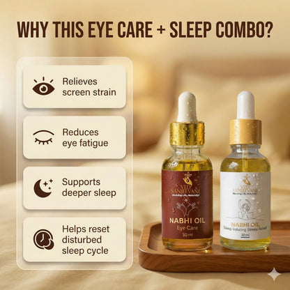 COMBO of Sleep Inducing &amp; Eye Care – Ayurvedic Nabhi Oils for Restful Sleep, Calm &amp; Visual Comfort - Product Benefits and Ingredients