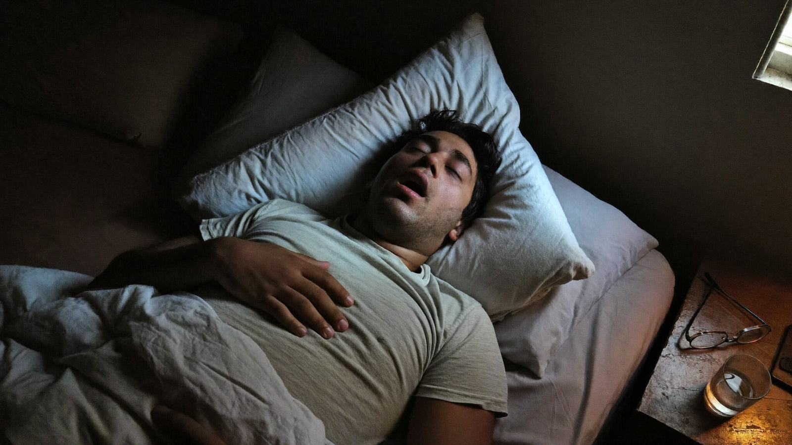 Restless, snoring sleep before the ritual