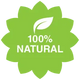 100% natural ingredients