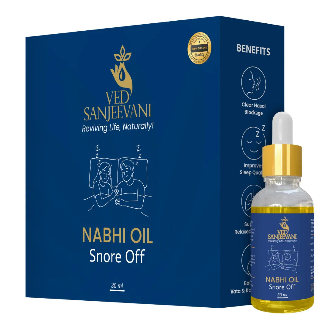 Snore-Off Nabhi Oil – Natural Snoring Relief Oil – Ved Sanjeevani
