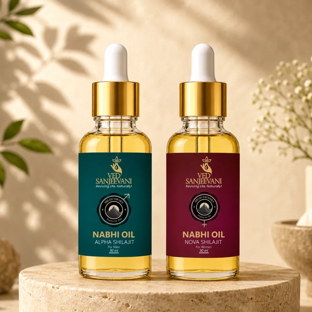 Shilajit Nabhi Oil DUO – Men &amp; Women | Navel Oil Combo
