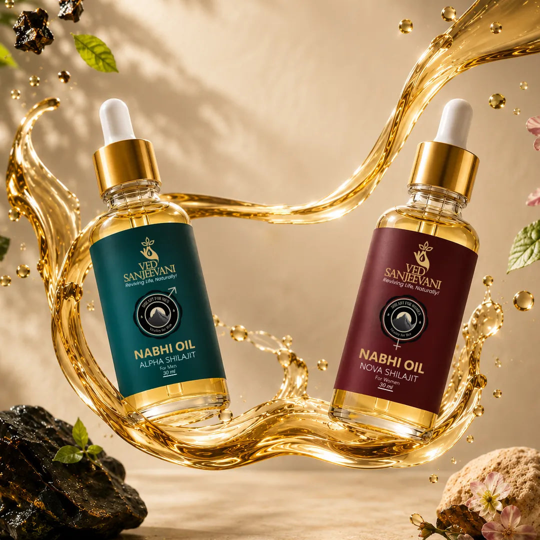 Shilajit Nabhi Oil DUO – Men &amp; Women | Navel Oil Combo