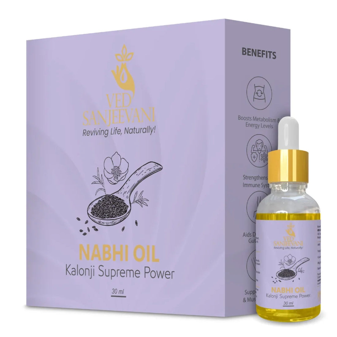 Kalonji Supreme Power Nabhi oil - Ved Sanjeevani Ayurvedic Product