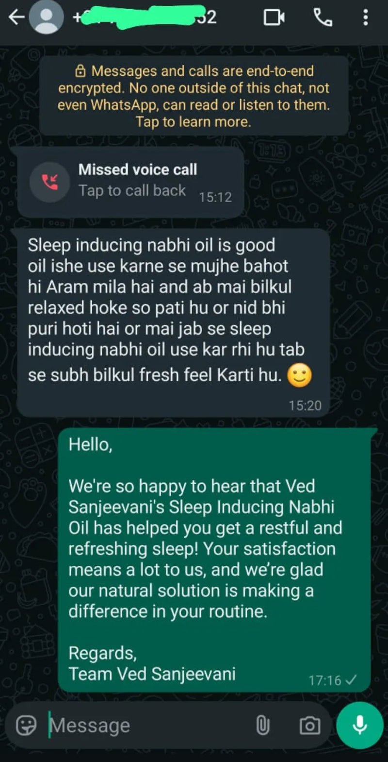 Sleep Inducing Stress Relief Nabhi Oil customer review