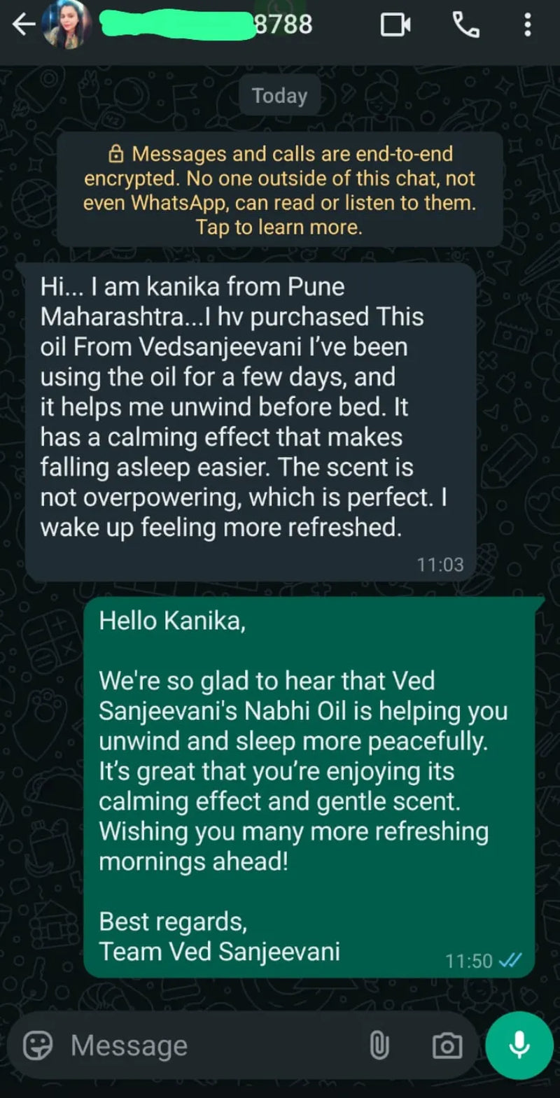 Sleep Inducing Stress Relief Nabhi Oil customer review