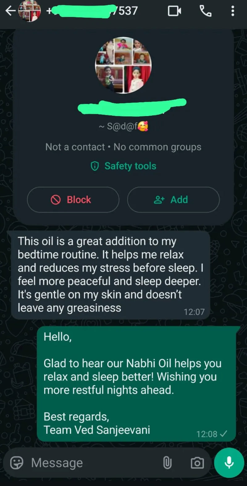 Sleep Inducing Stress Relief Nabhi Oil customer review