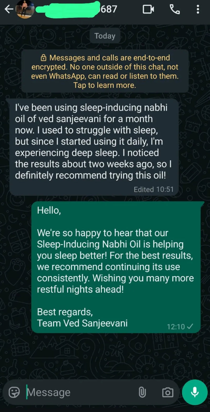 Sleep Inducing Stress Relief Nabhi Oil customer review
