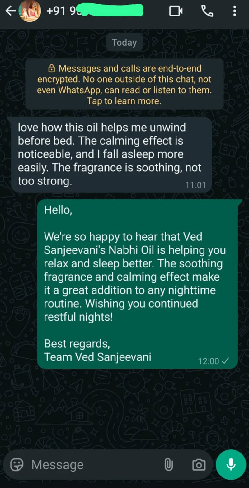 Sleep Inducing Stress Relief Nabhi Oil customer review