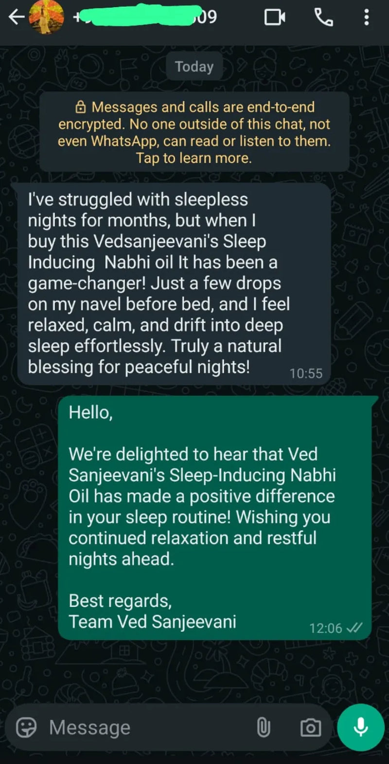 Sleep Inducing Stress Relief Nabhi Oil customer review