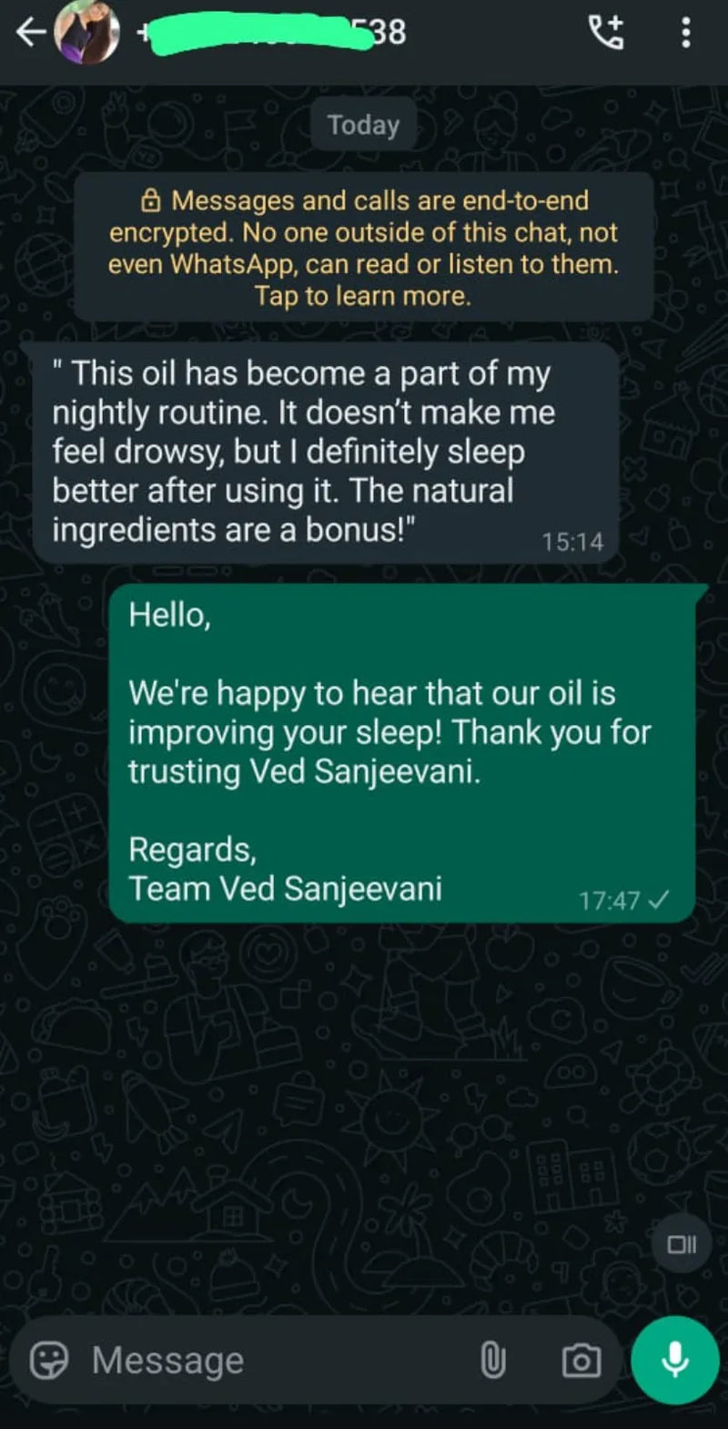 Sleep Inducing Stress Relief Nabhi Oil customer review