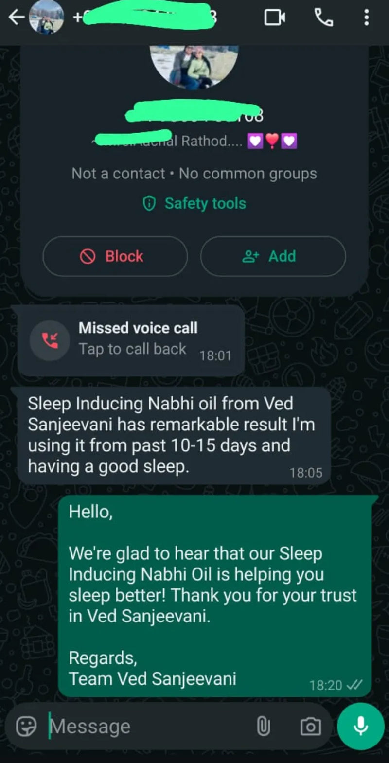 Sleep Inducing Stress Relief Nabhi Oil customer review