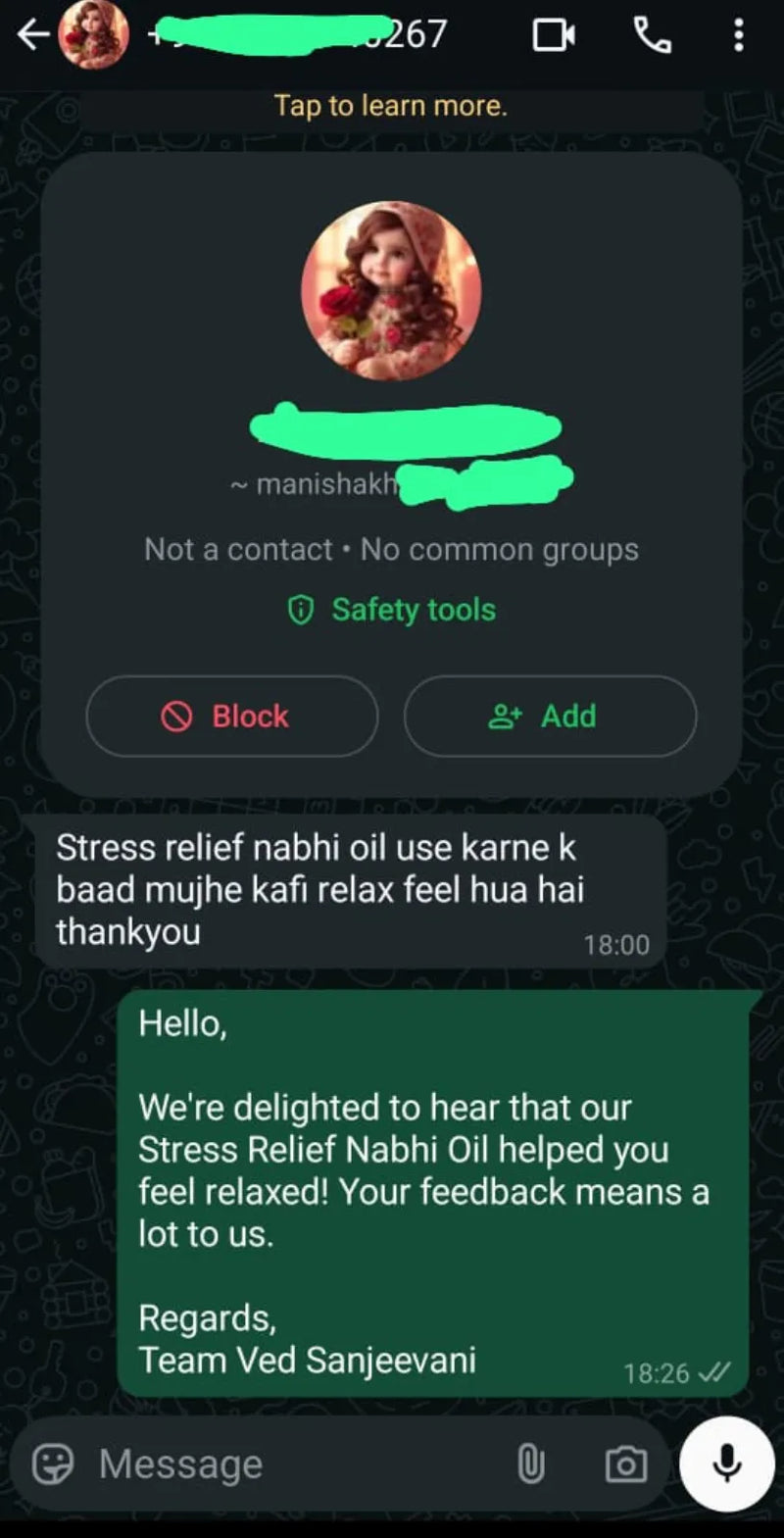 Sleep Inducing Stress Relief Nabhi Oil customer review